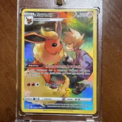 Pokemon TCG SW&SH Flareon TG1/TG30 Ultra Rare Holo Card Brilliant Stars - Image 2