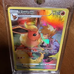 Pokemon TCG SW&SH Flareon TG1/TG30 Ultra Rare Holo Card Brilliant Stars - Image 5