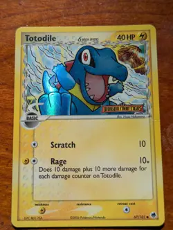 Pokemon TCG Totodile 67/101 [Reverse Holo, Stamped] Dragon Frontiers - Image 1