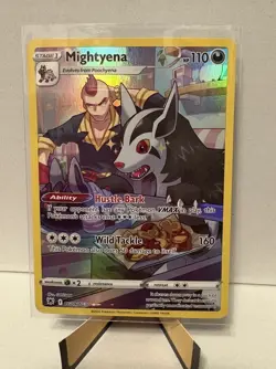 Pokemon Galarian Obstagoon TG10 & Mightyena TG09 Trainer Gallery 2 card Lot LP - Image 4