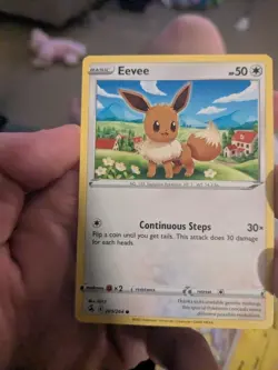 Pokemon TCG : 205/264 Eevee : Common Card : Fusion Strike - Image 1