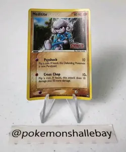Meditite 55/108 - EX Power Keepers *NM* STAMPED Reverse Holo Pokemon Card - Image 1