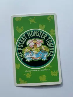 Mr. Mime 7 Of Clubs Pokemon Poker Venusaur Green Deck Playing Card 1996 - Image 2