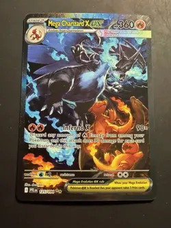 Pokemon TCG Phantasmal Flames Mega Charizard X ex 125/094 SIR - Image 1