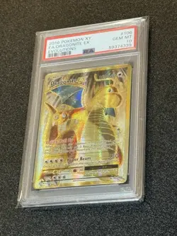 PSA 10 GEM MINT Dragonite EX Full Art 106/108 - XY Evolutions Pokemon SCR 💎 - Image 2
