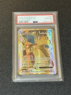 PSA 10 GEM MINT Dragonite EX Full Art 106/108 - XY Evolutions Pokemon SCR 💎 - Image 4