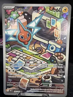 Pokemon TCG Rotom 197/182 Destined Rivals Full Art Illustration Rare Holo - Image 1