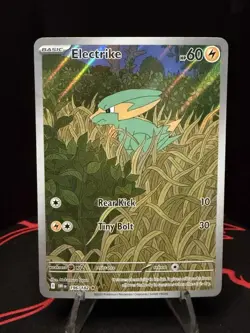 Pokemon TCG Electrike 196/182 Illustration Rare Sv10: Destined Rivals NM - Image 1