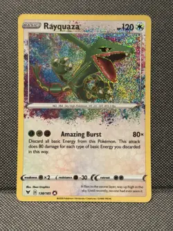 Pokemon TCG Rayquaza 138/185 SWSH04: Vivid Voltage Rare Holo | NM - Image 1