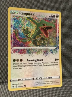 Pokemon TCG Rayquaza 138/185 SWSH04: Vivid Voltage Rare Holo | NM - Image 4