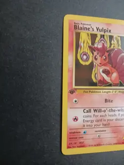 Pokemon TCG Brock's Vulpix 37/132 + Blaine's Vulpix 66/132 1st Edition NM - Image 3