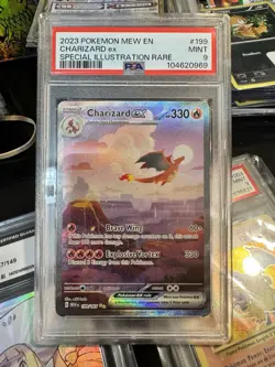 2023 Pokemon 151 Charizard EX 199/165 PSA 9 Mint Special Illustration Rare - Image 1