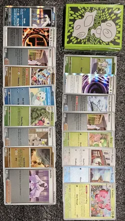 Pokemon Mega Evolution Perfect Order Lot (65) Sleeves And (17) Holos, Reverse. - Image 1
