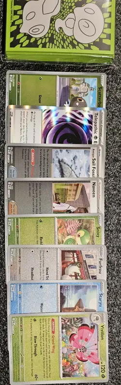 Pokemon Mega Evolution Perfect Order Lot (65) Sleeves And (17) Holos, Reverse. - Image 2