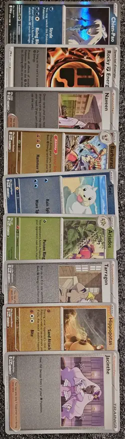 Pokemon Mega Evolution Perfect Order Lot (65) Sleeves And (17) Holos, Reverse. - Image 3