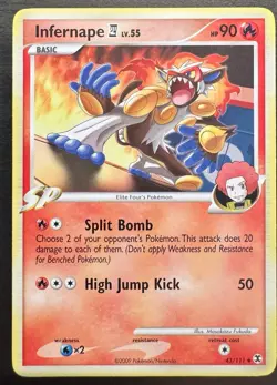 Infernape E4 43/111 Uncommon Rising Rivals Pokemon Near Mint - Image 1