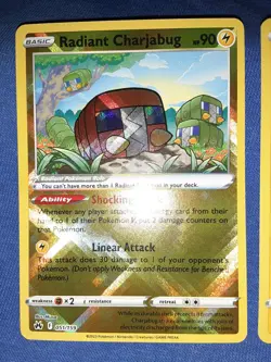 Pokemon TCG Radiant Charjabug Sword & Shield - Crown Zenith 051/159 Holo Radiant - Image 1