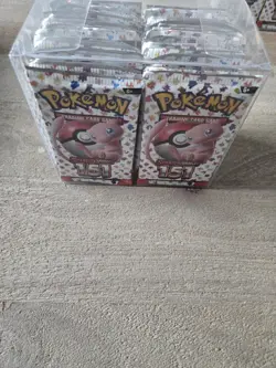 Pokemon 151 Booster Pack Lot – 36x Sealed Booster Packs Includes Display Case - Image 1