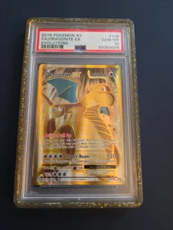 Pokemon Dragonite EX Full Art 106/108 XY Limited Edition Guard Included PSA 10 - Image 1