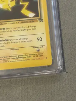 MISCUT ERROR First Movie WB Promo 4 Black Star WOTC Pokemon Card 1999 CGC 7.5 - Image 2