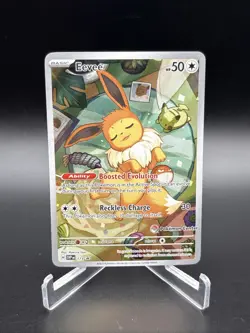 Eevee 173 Promo Prismatic Evolutions Pokemon Center Exclusive Black Star NM - Image 1