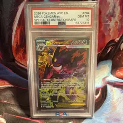 Pokemon Mega Gengar EX Special Illustration Rare 284/217 Ascended Heroes PSA 10 - Image 1