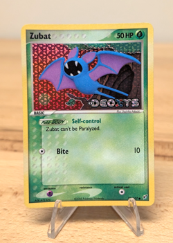 2005 Zubat Stamped Reverse Holo Common EX Deoxys Foil Grass 83/107 MP - Image 1