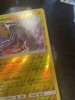 2018 Pokemon Ampharos 78/2018 Rare Reverse Holo (Damaged Sold As Is) - Image 3