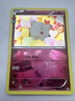 Swirlix Radiant Holo XY Generations RC19/RC32 HP Pokemon TCG - Image 1