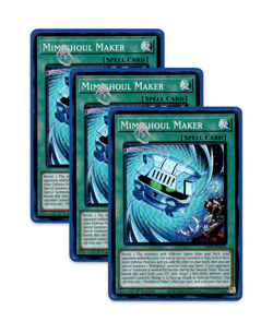 Yugioh! Mimighoul Maker INFO-EN095 (SR) 1st Ed 3x "Mimighoul Support" - Image 1
