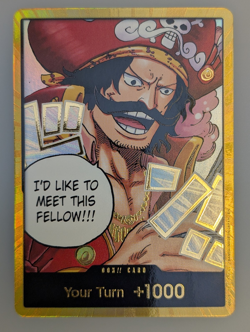 One Piece CCG Don!! Card Gol.D.Roger Carrying On His Will Gold DON!! - Image 1