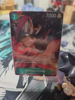 Monkey.D.Luffy (041) (Alternate Art) OP02-041 Paramount War Foil - Image 1