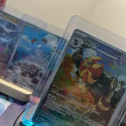 Pokemon Pyroar TCG Holo Card Illustration Rare Card 200/193: Paldea Evolved NM - Image 2