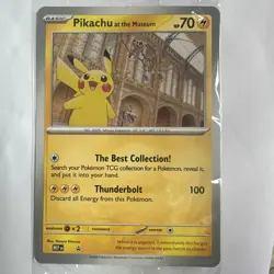 Pikachu At The Museum - Oversized - National History Museum Card - Sealed - Image 1