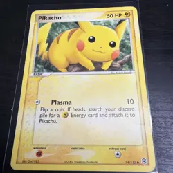 Pikachu Card 74/112 FireRed & LeafGreen, Regular Common, 2004 MP - Image 1