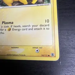 Pikachu Card 74/112 FireRed & LeafGreen, Regular Common, 2004 MP - Image 4