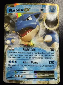 Blastoise EX XY Evolutions 21/108 Ultra Rare Holo Pokemon Card - Image 1
