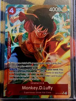 Monkey.D.Luffy (Alternate Art) OP12-015 Legacy of the Master Foil Beautiful Card - Image 1