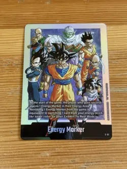 Bandai Dragon Ball Manga Booster Promo E-91 Energy Marker Holo Card EN NM - Image 1