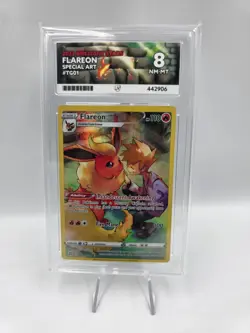 Flareon TG01/TG30 Pokemon Brilliant Stars ACE 8 English FULL ART - NOT PSA - Image 1