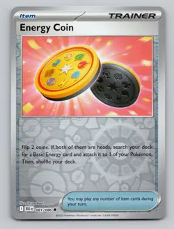 Reverse Holo Energy Coin 081/086 Uncommon Black Bolt Pokemon - Image 1