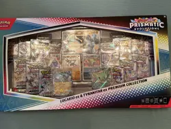Pokemon Prismatic Lucario ex Tyranitar ex Premium Collection Sam’s Club Sealed - Image 1
