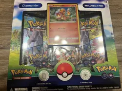 TCG Pokemon GO Charmander Pin Collection Box - Image 1