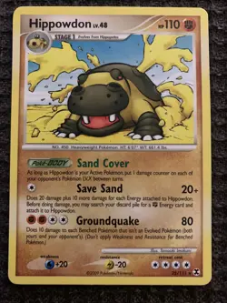 Hippowdon - 25/111 English Pokemon Rising Rivals 2009 Non Holo - Image 1