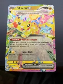 Pikachu ex 057/217 ME: Ascended Heroes Double Rare Holofoil NM Pokemon - Image 1