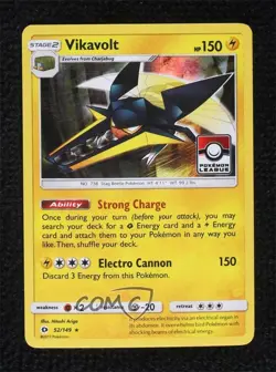 Vikavolt (Pokemon League Stamp) Pokemon Sun & Moon Base #52 - Image 1