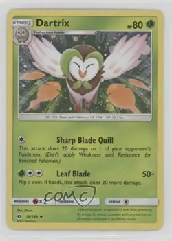 Dartrix Pokemon Sun & Moon Base GX Premium Collection Cosmos Holo #10 - Image 1