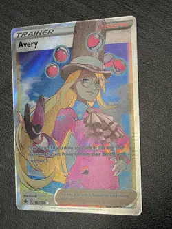 Avery Full Art Trainer 187/198 Chilling Reign Ultra Rare NM-MT Pokemon Card TCG - Image 5