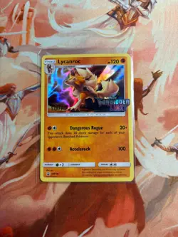 Lycanroc - SM118 - (Staff) Prerelease Promo NM Promo Pokemon Sun & Moon NM - Image 1