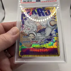 Monkey D. Luffy 2023 One Piece Awakening New Era OP05-119 Alternative Art PSA 10 - Image 3